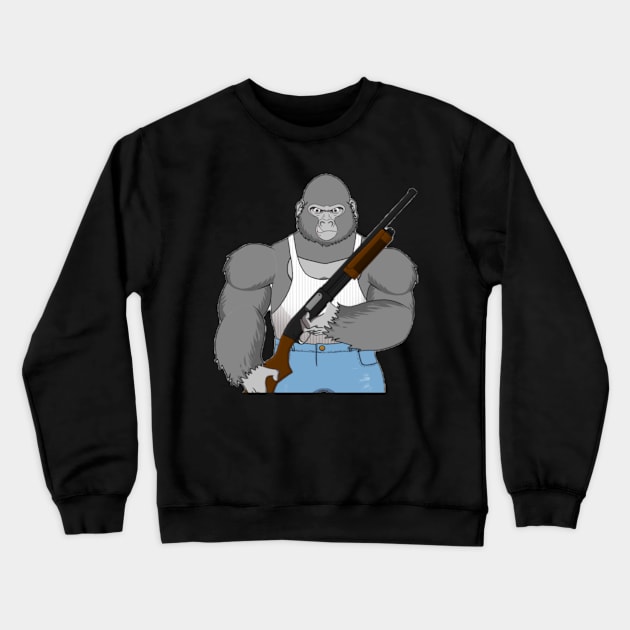 PNOID GUN Crewneck Sweatshirt by pnoid